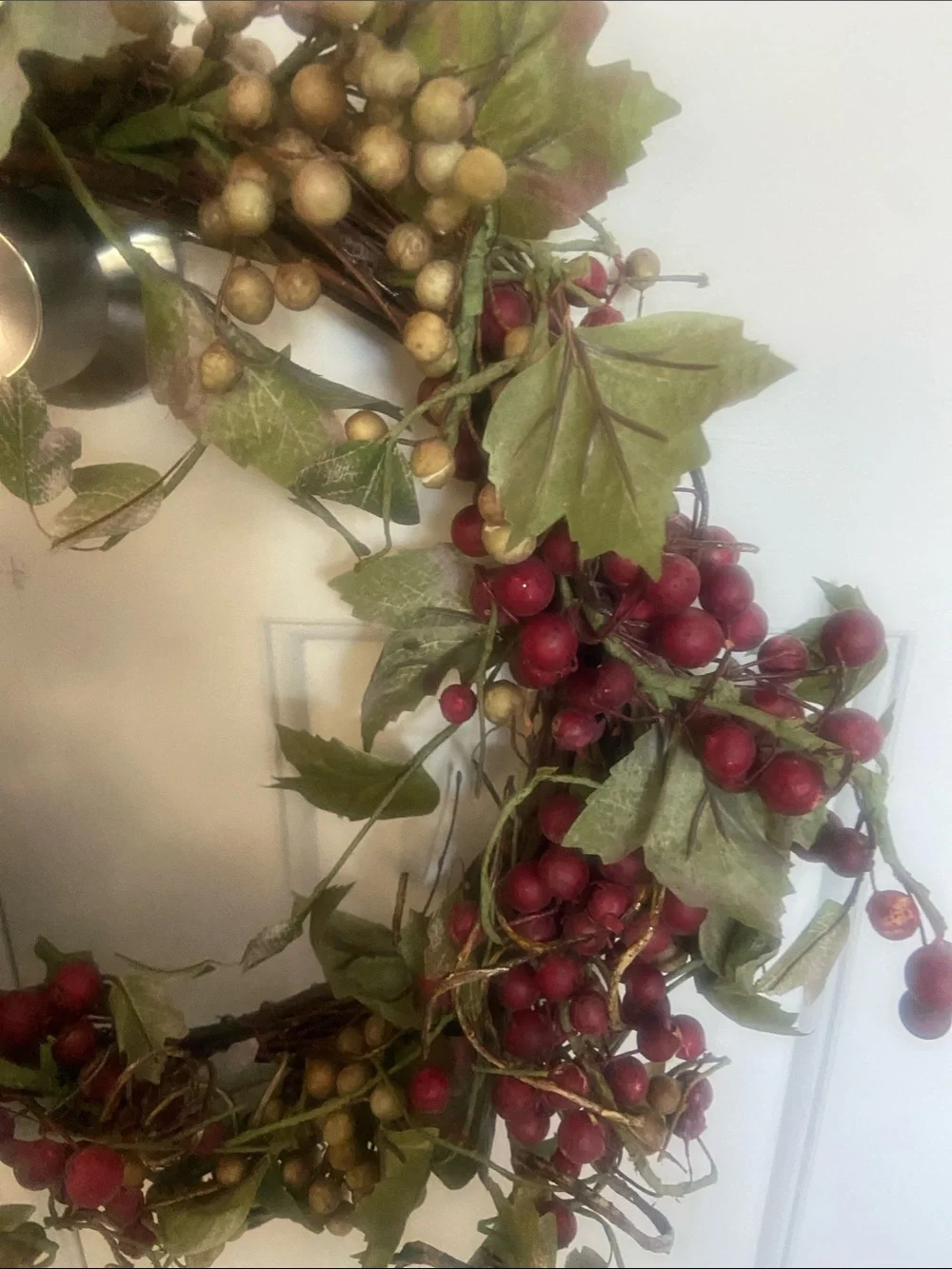 Rustic Red Berry Wreath - Home Accents